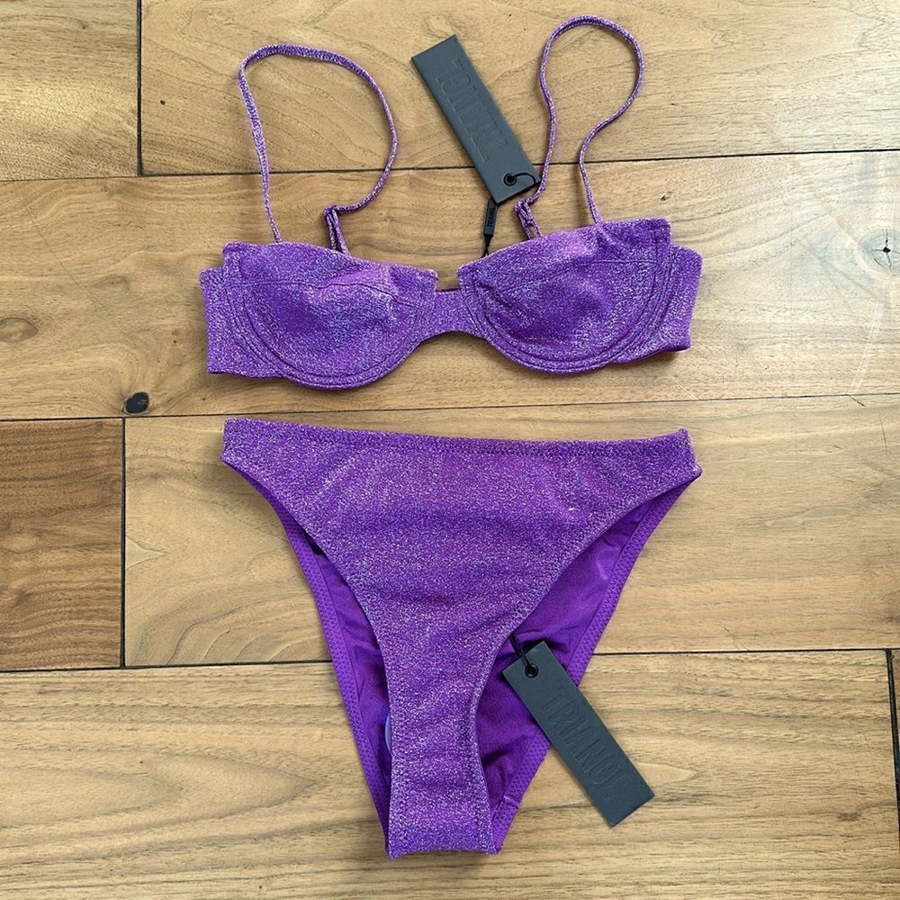 TRIANGL RHIAN VIOLET SPARKLE NO BAG NEW WITH TAGS 💜 - Picture 2 of 5